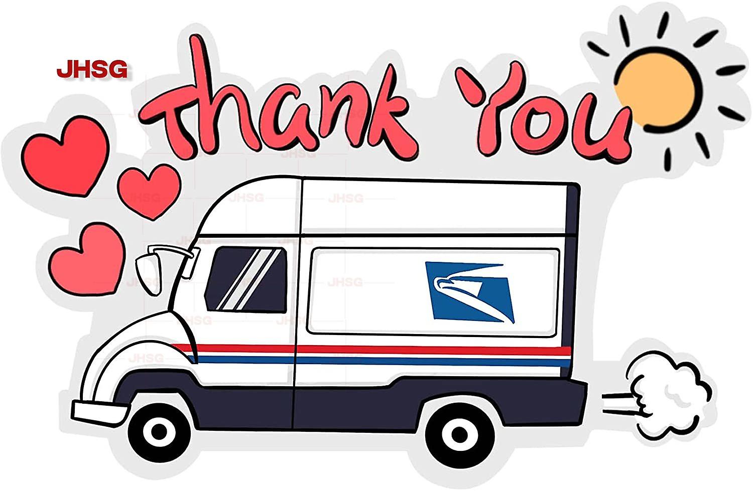 ملصقات سيارة مضحكةشكرا لك ملصقات صندوق البريد شكرا لك ملصقات الفينيل للماء بولي كلوريد الفينيل الوافدين الجدد حار بيع البنود المخصصة