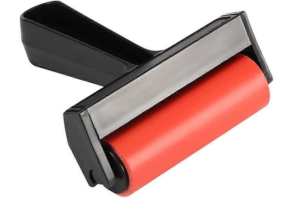 Rubber Roller Brayer Roller Rubber Glue Roller Rubber Brayer Roller Paint Brush Ink Applicator (10cm)