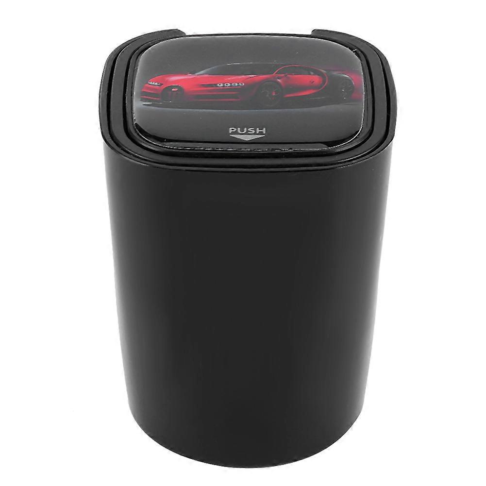 Portable LED Cigar Smoke Car Ashtray Double Layer Inner Box Ash Cylinder Cup Holder(Black ) E2U911