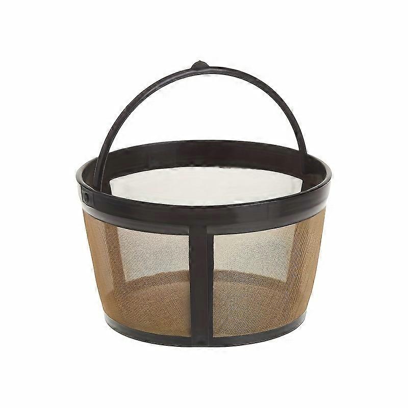 4 Cup Basket Coffee Filter - Reusable Metal Mesh Permanent Filter with Touchscreen for Commercial Espresso Machines & Coffee Makers - Uncharged, No Ba