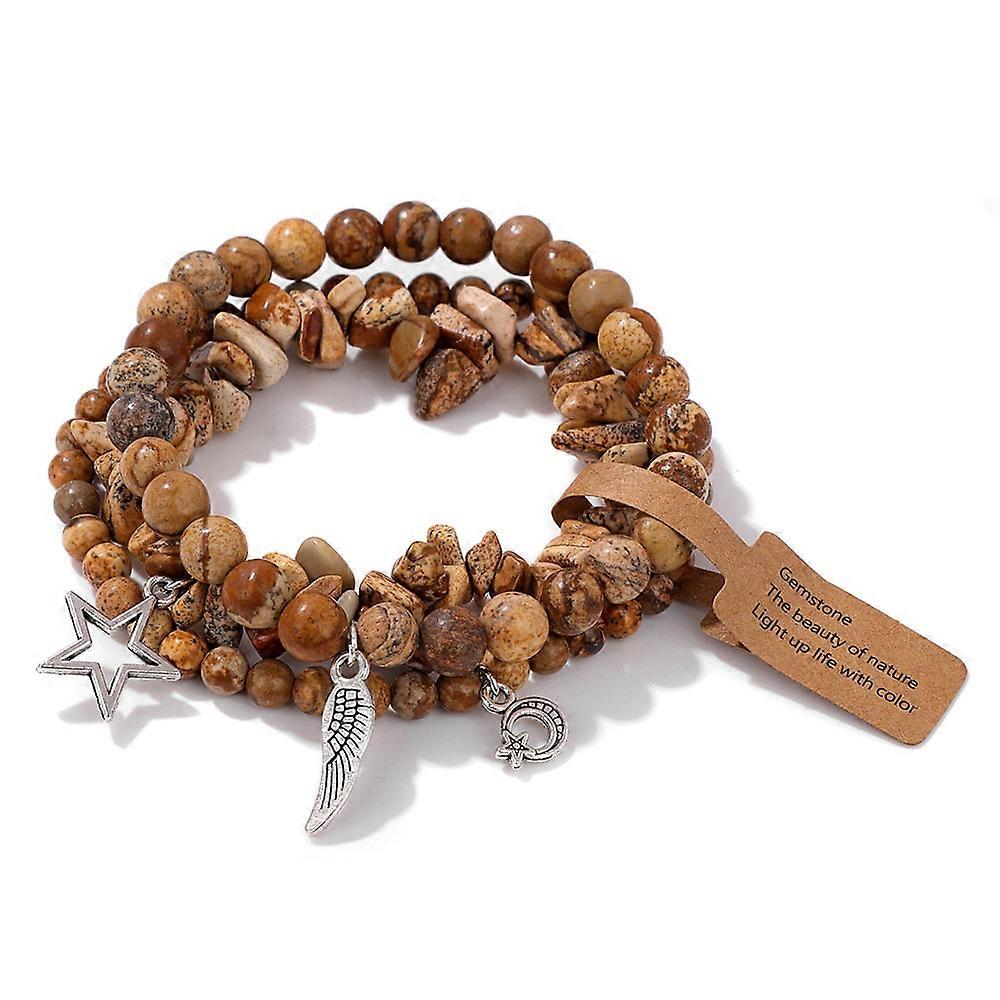 Bracelet - Picture Jasper Trio - Artistic Expression