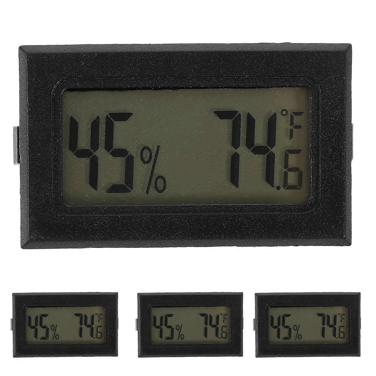 4pcs Thermometer and Hygrometer Small Temperature Gauge Indoor Temperature Measuring Device