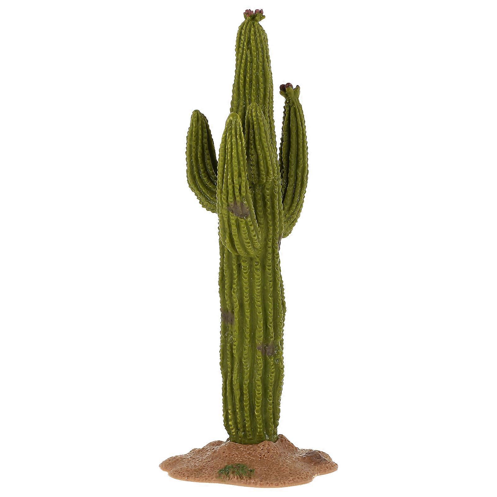 Micro Cactus Model Desktop Decor Sand Table Cactus Adornment Plant Model