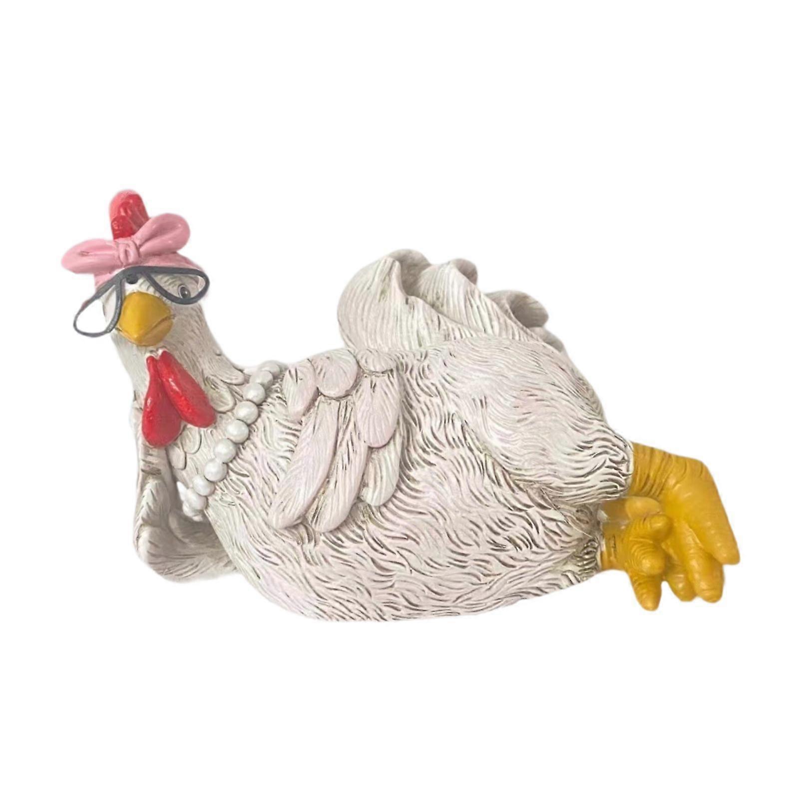 bonjour poulet statue poulet sculpture pour salon entrée patio coq