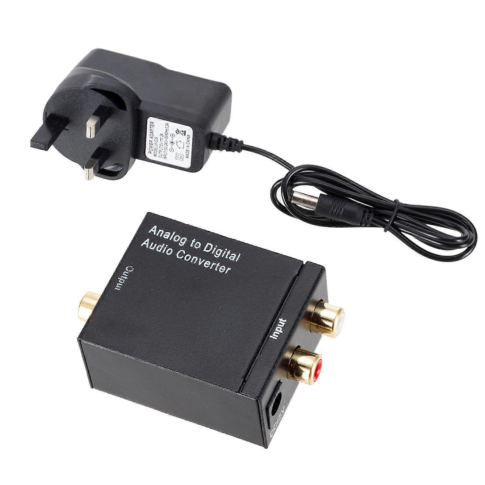 Digital til analog lydomformer Praktisk stereolydadapter for hjemmekino