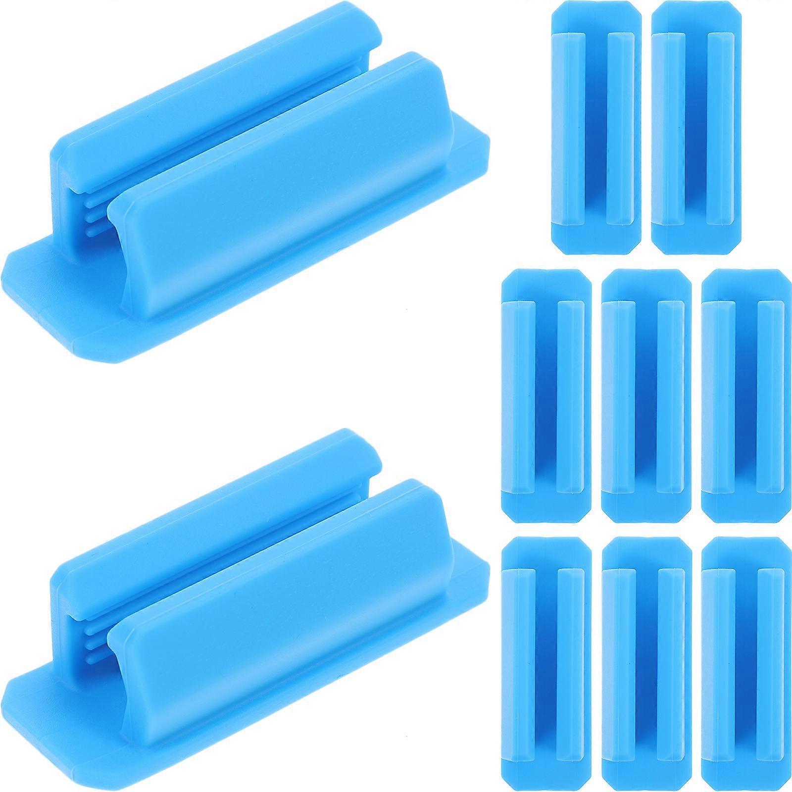 10Pcs Pen Holders for Desk Adhesive Pen Holder Clip Desktop Pen Clips School Stationery
