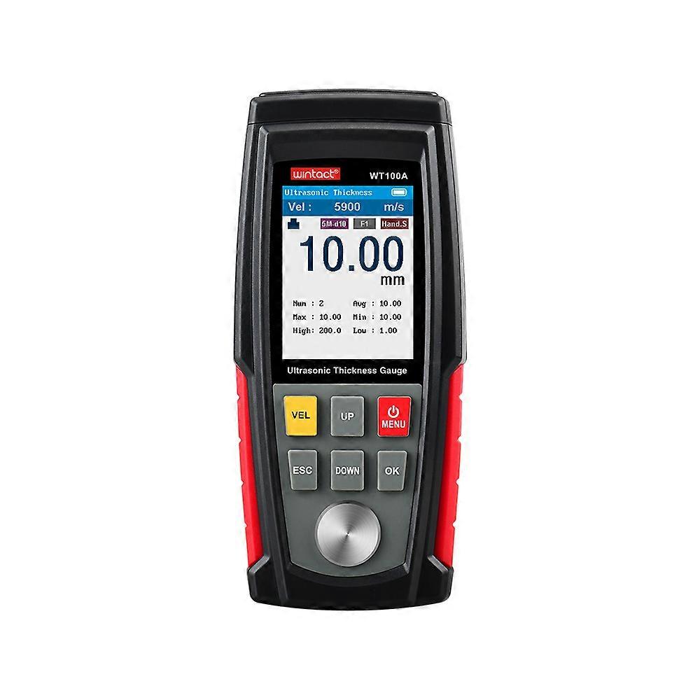 Digital LCD Ultrasonic Thickness Gauge 1-225mm Sound Velocity Meter Metal Test