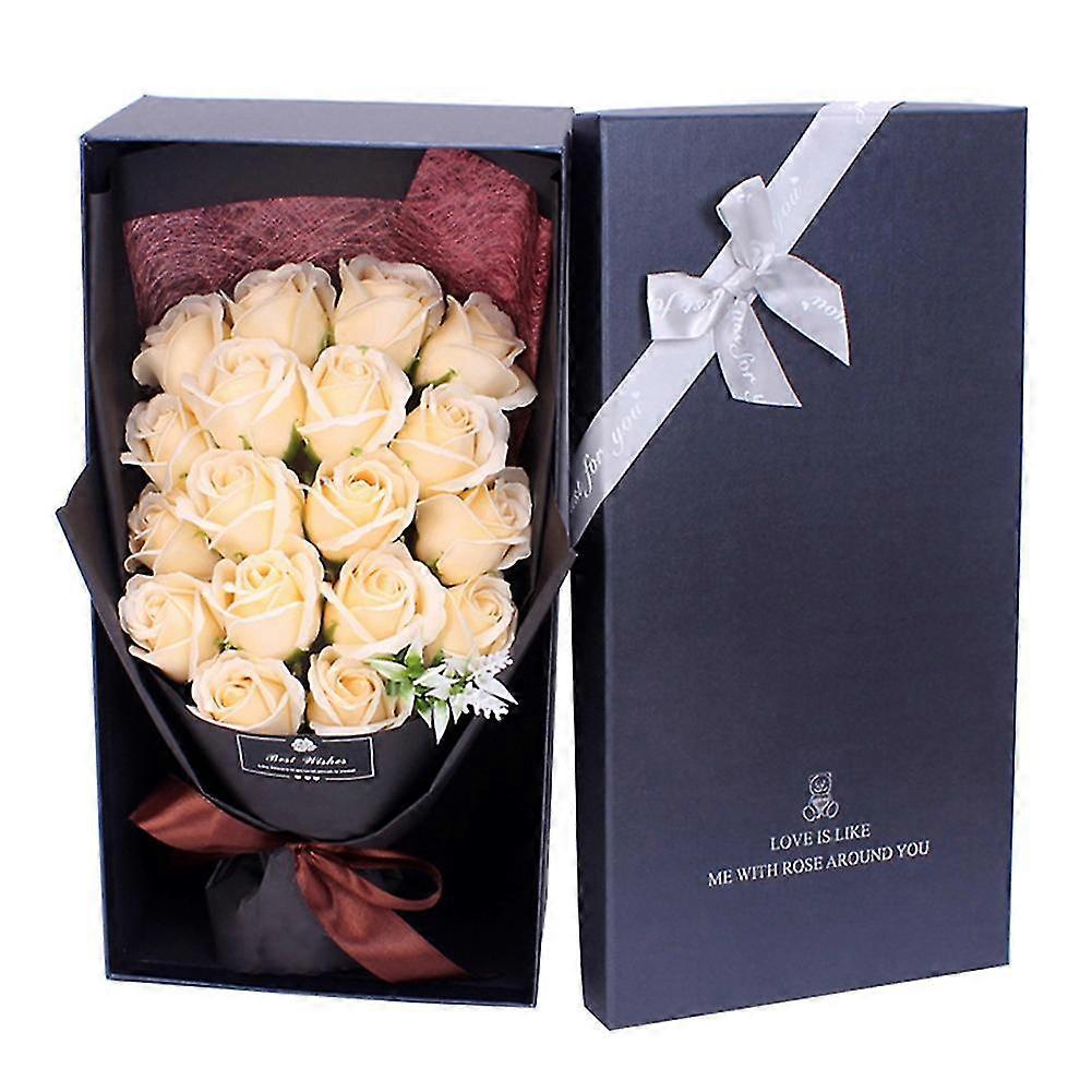 1 Bouquet Artificial Soap Rose Flower Wedding Party Decor Valentine Day Gift