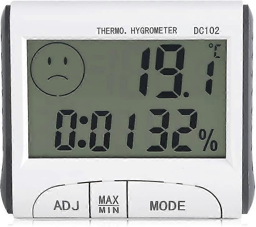 Hygrometer, Multifunction Thermohygrometer; Home With Suction Cup Digital Lcd Display