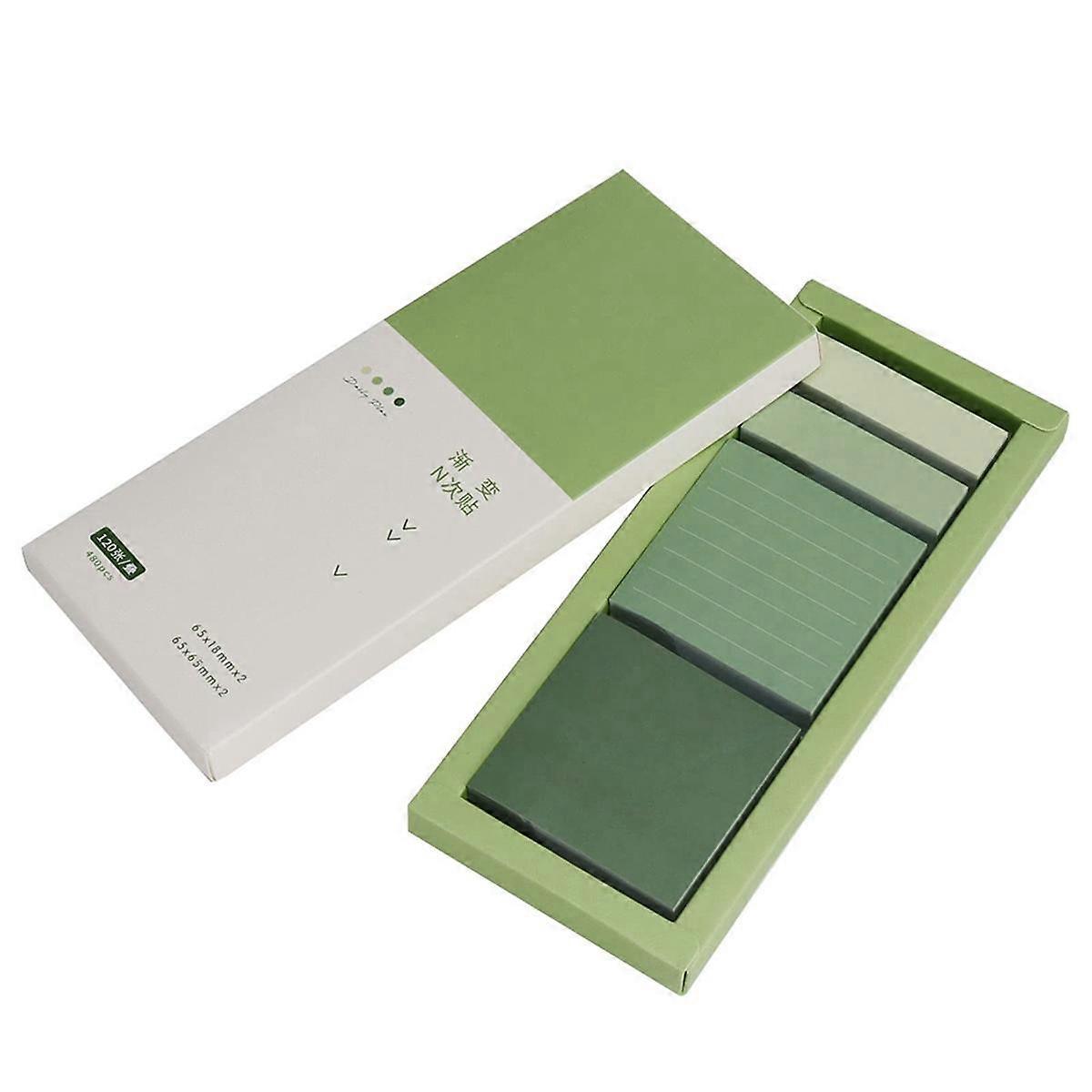 Portable Blank Sticky Notes, Self-Stick Index Tabs Organizer for Planner, Journal, Calendar, 480 Sh