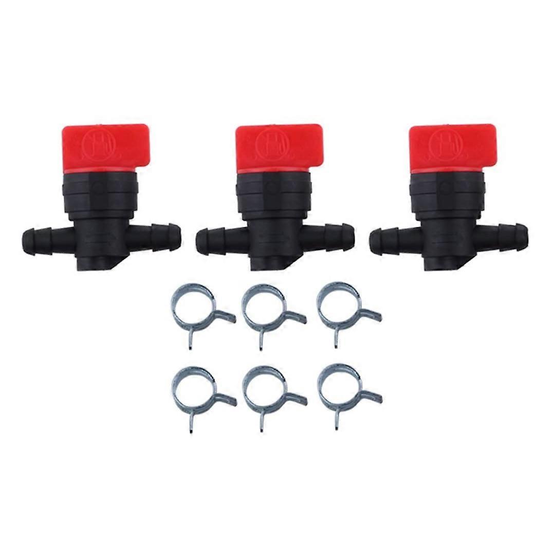 3PCS 494768 698183 Shut Off Valve with for 1/4 inch Line Lawn Tractor