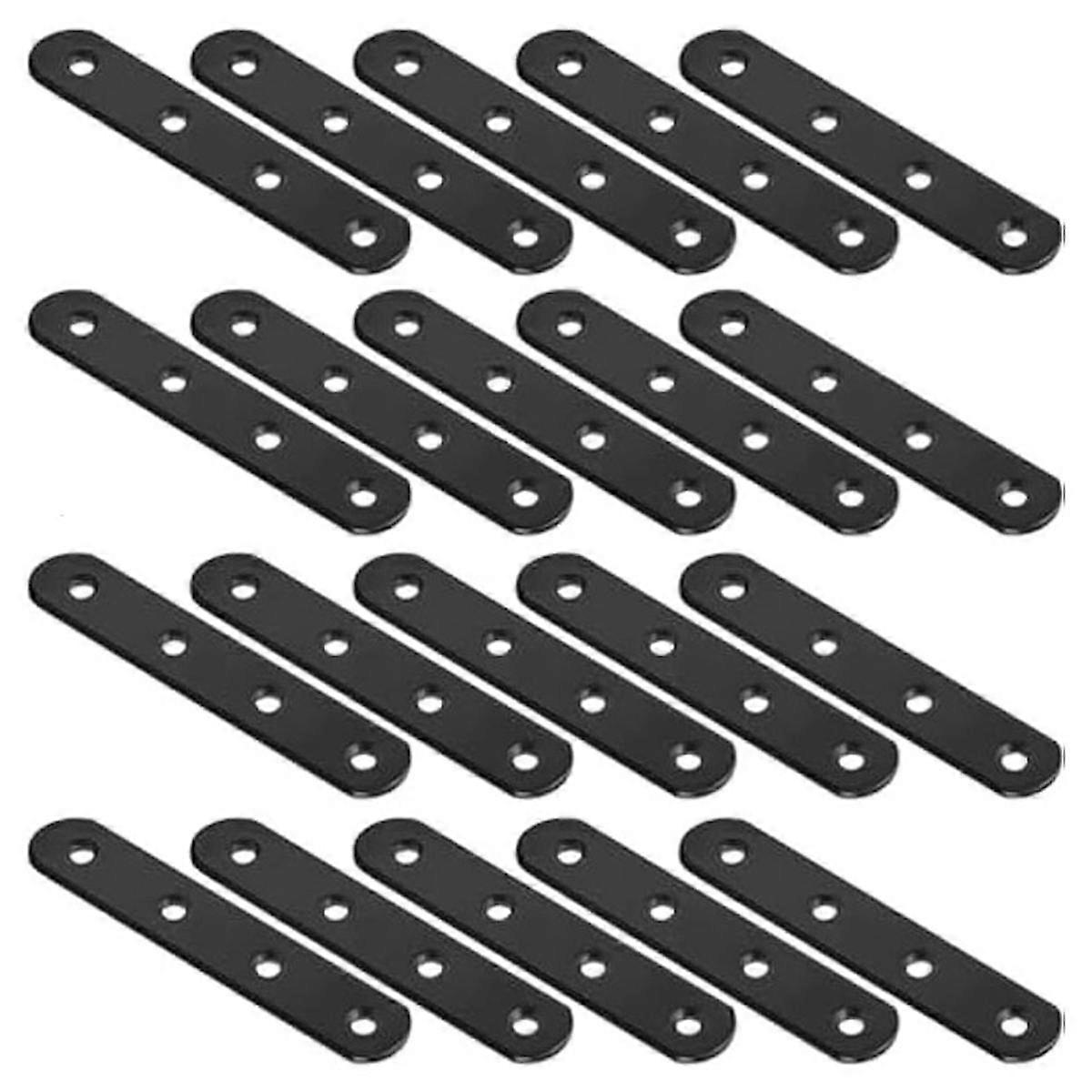 20Pcs Straight Brackets 4 Inch Straight Brace Flat Mending Plates, Repair Fixing Joining Brackets f
