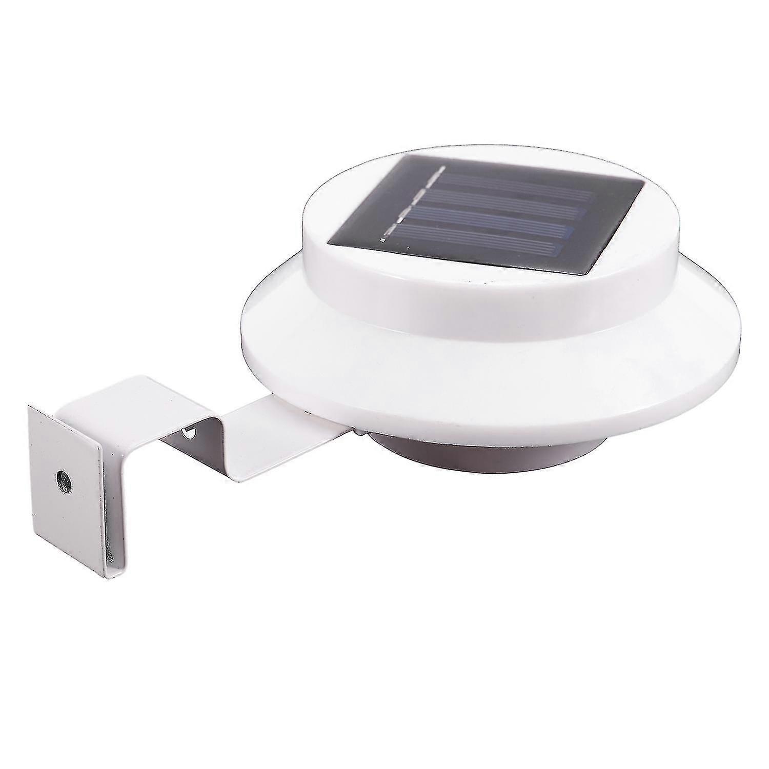 4 Led Solar Powered Gutter Light Plastic Solar Rechargeable Light