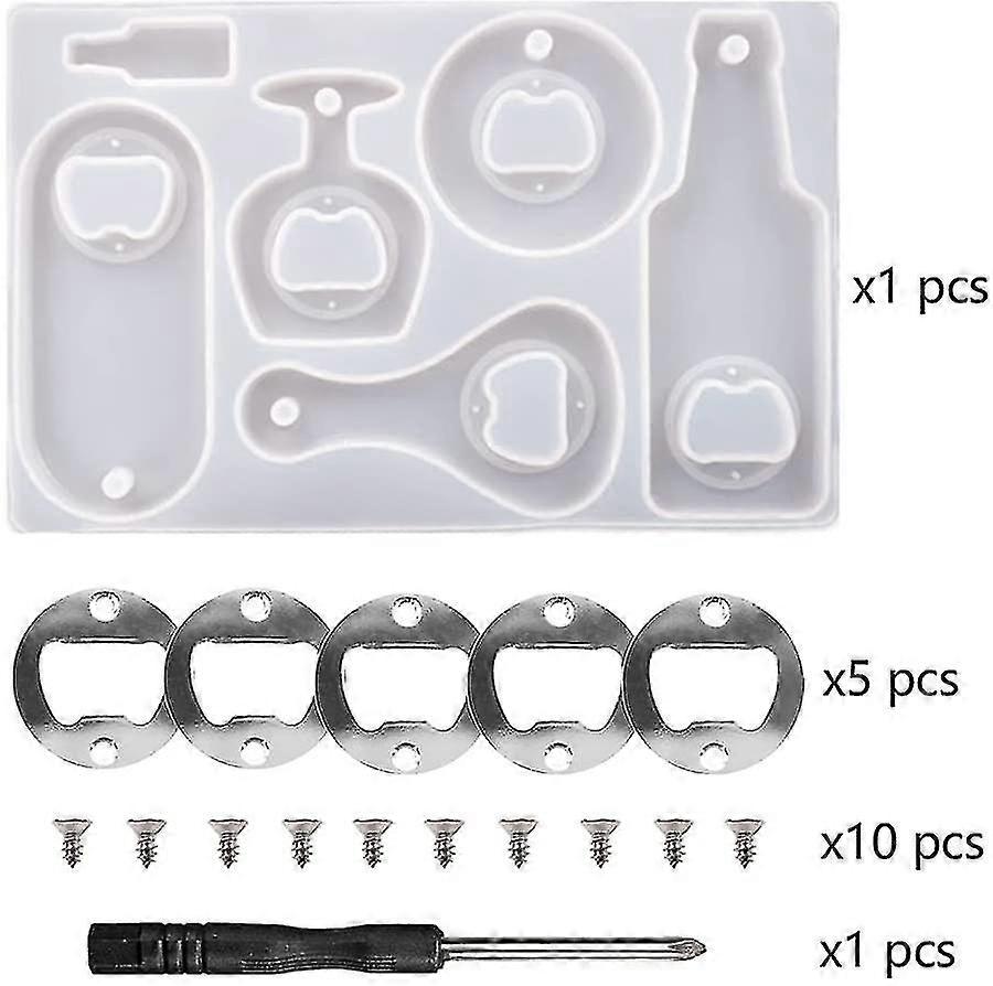 Resin Molds Bottle Opener Mold Silicone Mold Epoxy Resin Mold Resin Key Ring