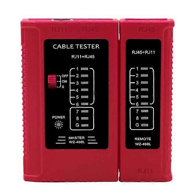 JWL-Repair Tool Circuits RJ45 RJ11 Wiring Problem Network Cable Tester LED Indication Battery Powered Ethernet Lan Multifunctional