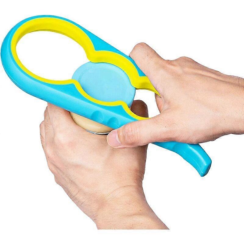 Manual Can Opener Rubber Multifunction Jar Opener for Elderly Wom