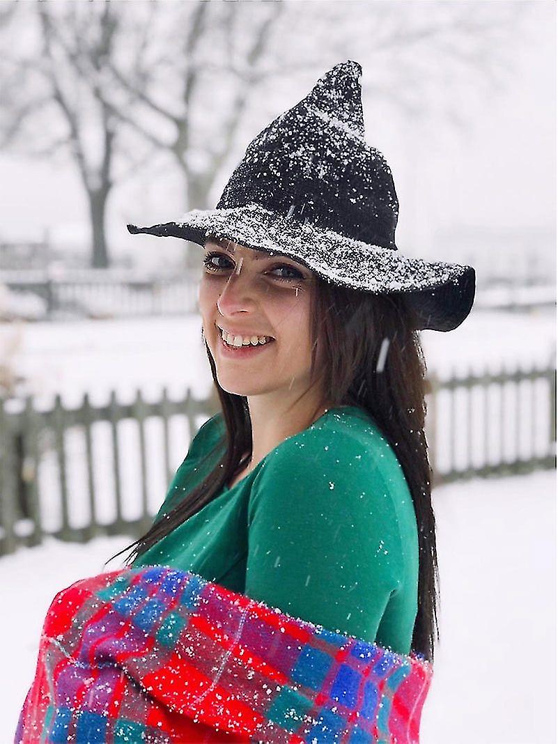 Hats Modern The Sheep Wool Witch Pointed Basin Bucket Hat