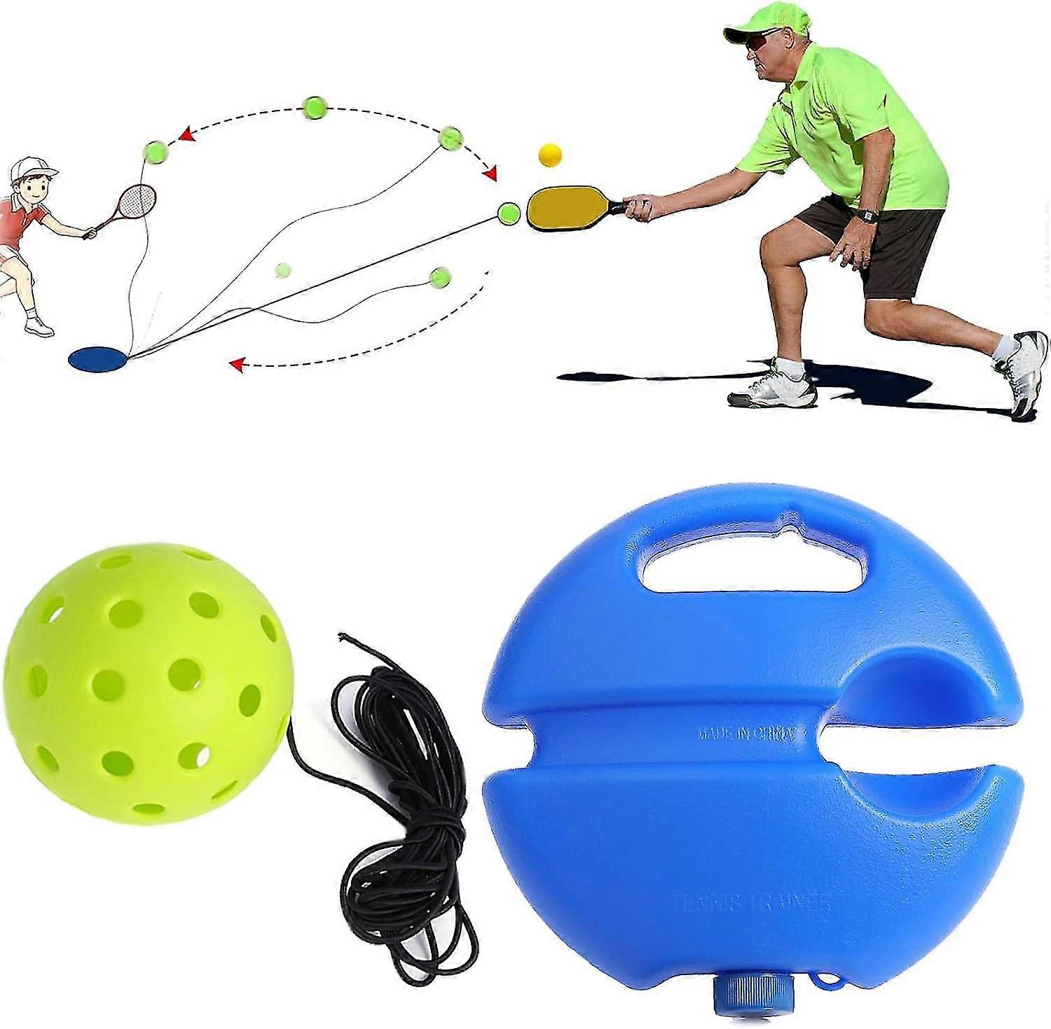 Pickleball Training Aids Pickleball Rebounder, Match Buddy Pickleball Trainer, Rebound Practice Pickleball Ball With Cord Self Study Exerciser