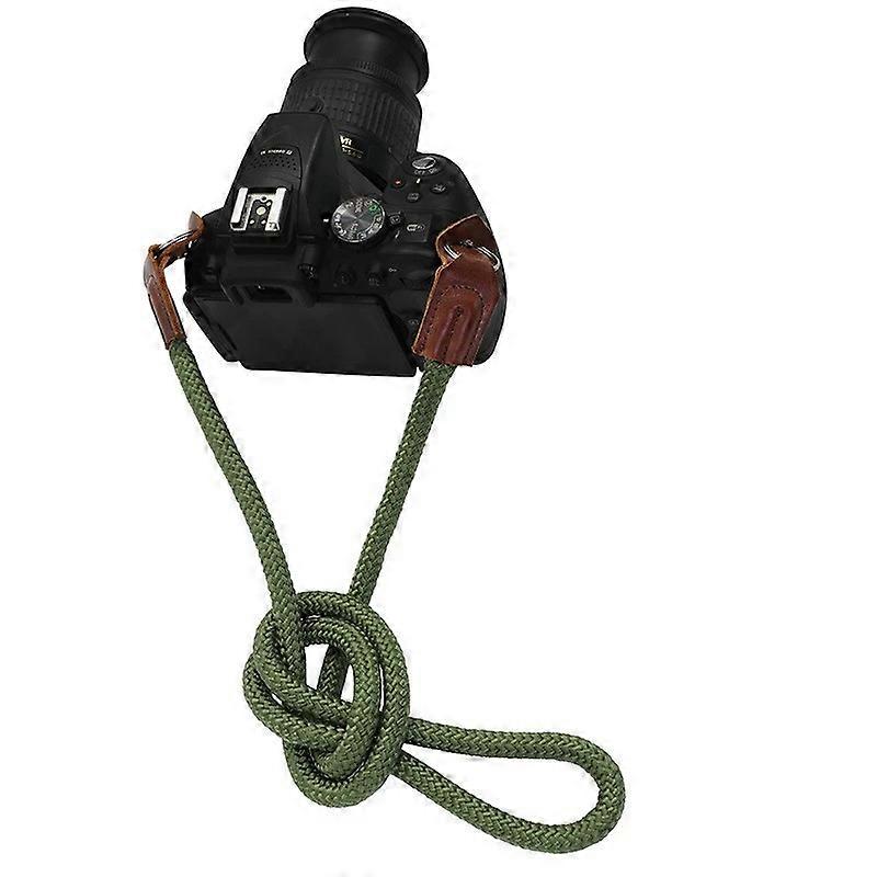 Rope Shoulder Strap, 1 Piece Military Green Camera Neck Strap, Ideal for Cameras -100cm