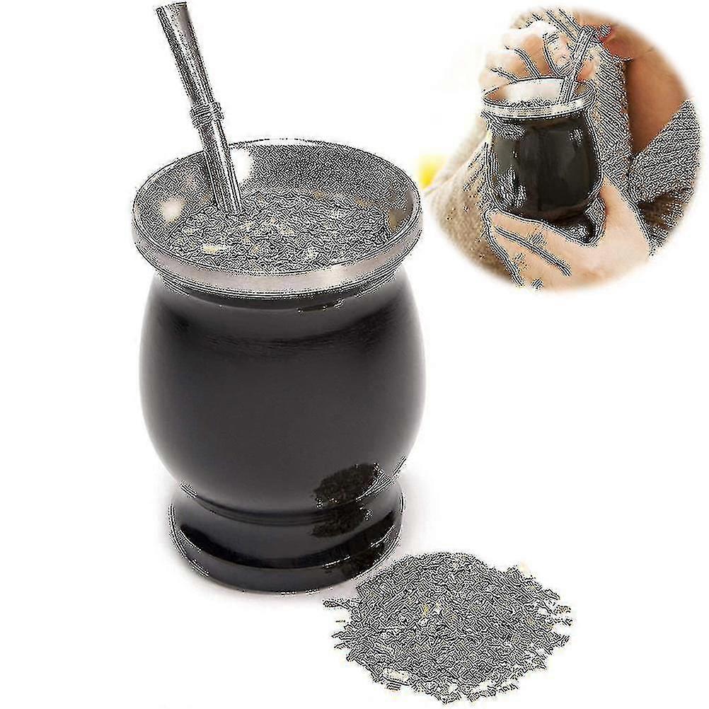 8 Oz Yerba Mate Natural Gourd Tea Cup Set