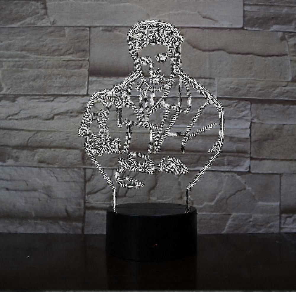 Elvis Aaron Presley Desk Lamp The King Of Rock And Roll Led Night Light ...