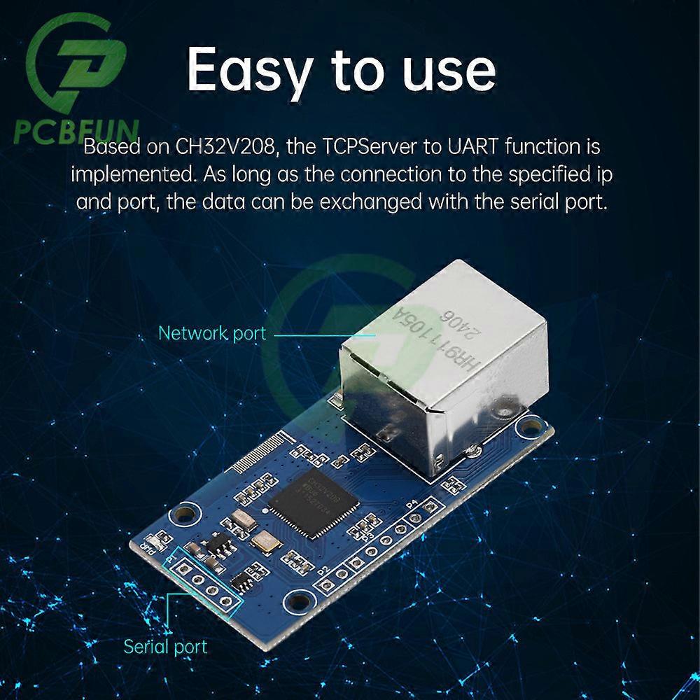 Ch32v208 Serial Port To Ethernet Module Ttl Network Transmission Development Board