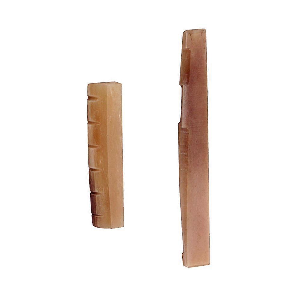 Sustainable Bone Guitar Bridge Set, Nut Nut Nut for 6 String Classical Folk