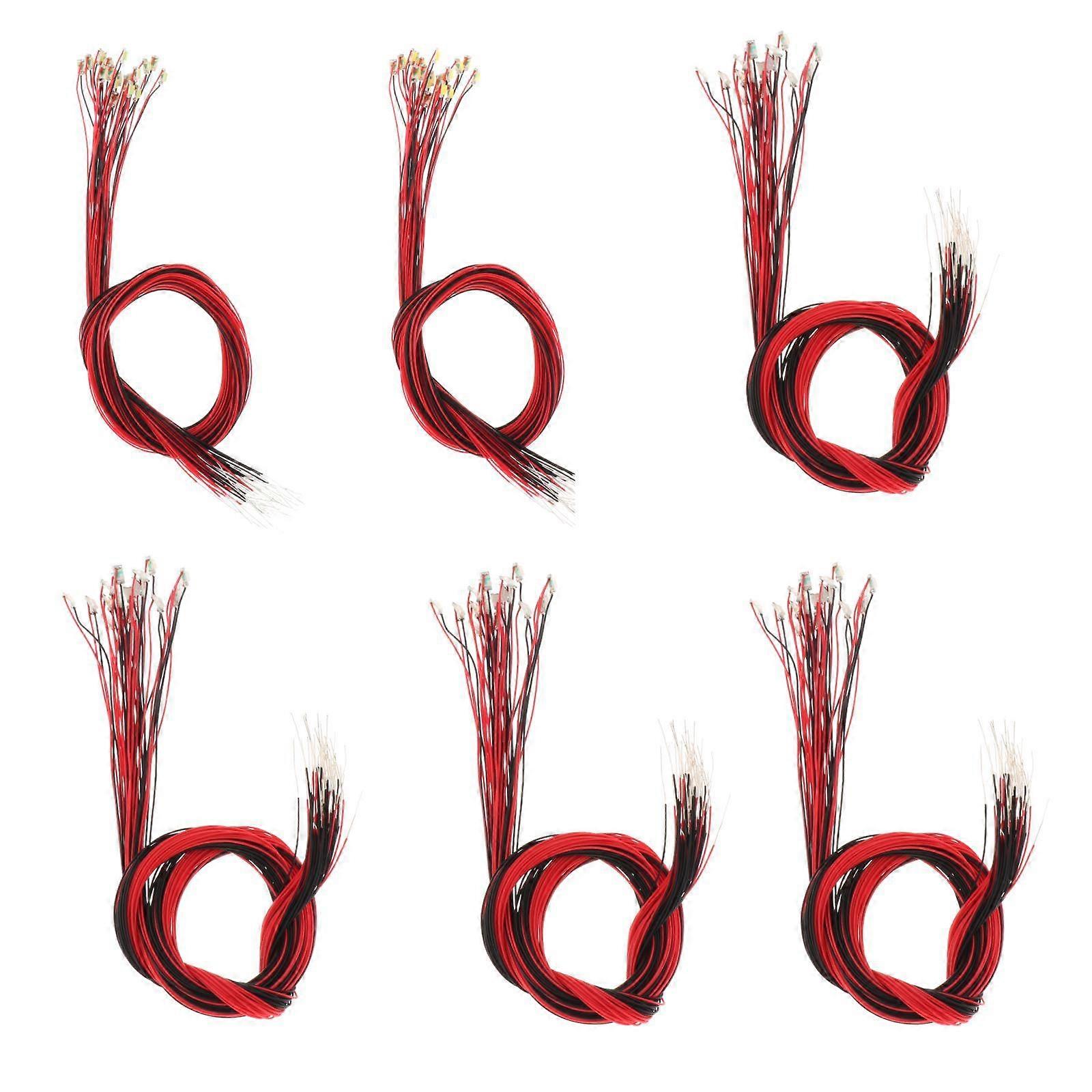 3x 20x Multi-purpose Pre-soldered Micro Litz Wired LED Leads Manual DIY Lights