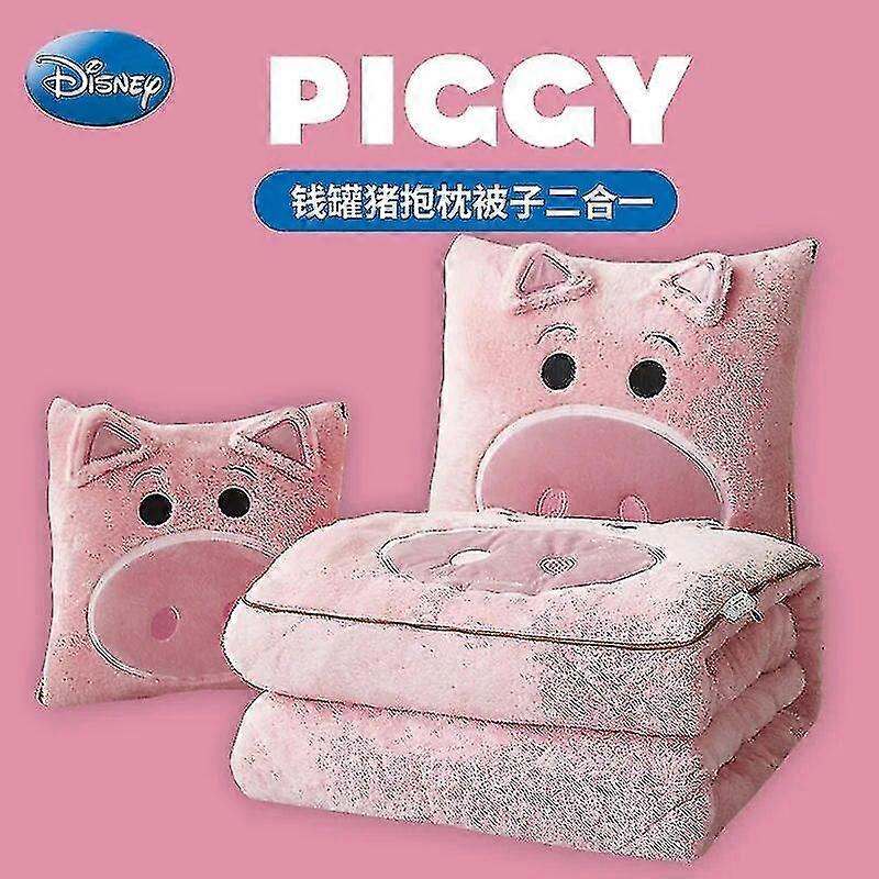 Stitch Tæppe Vinter Ny Stitch Mickey Mouse Broderet Pudetæppe 2-i-1 Sofa Office Nap Tæppe Julegave