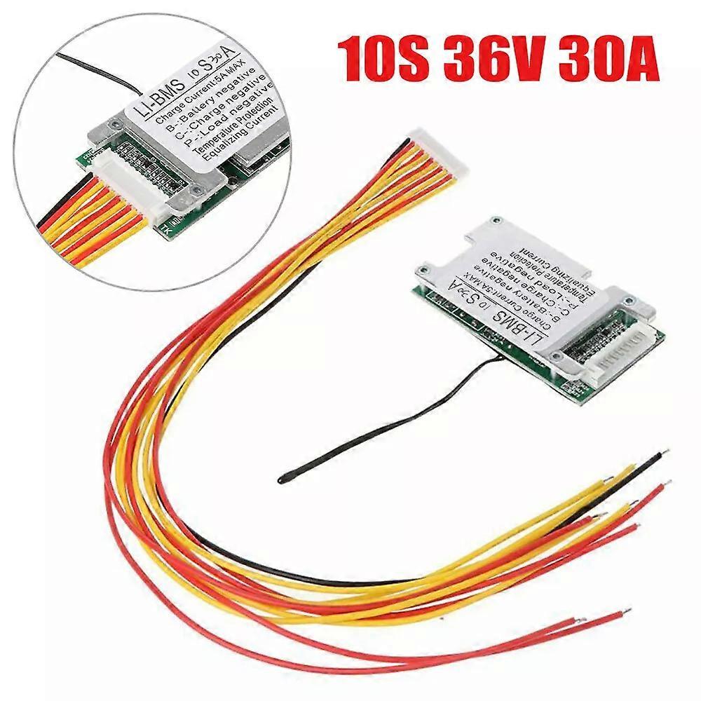 10S 36V 30A بطارية ليثيوم أيون حماية BMS لوحة PCB مع وظيفة التوازن