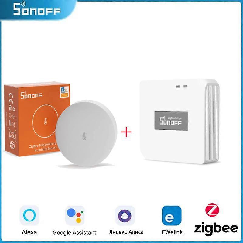 SONOFF SNZB-02P Zigbee Temperature And Humidity Sensor High-Accurate Monitor For Smart Home Via EWeLink App Alexa Google Home