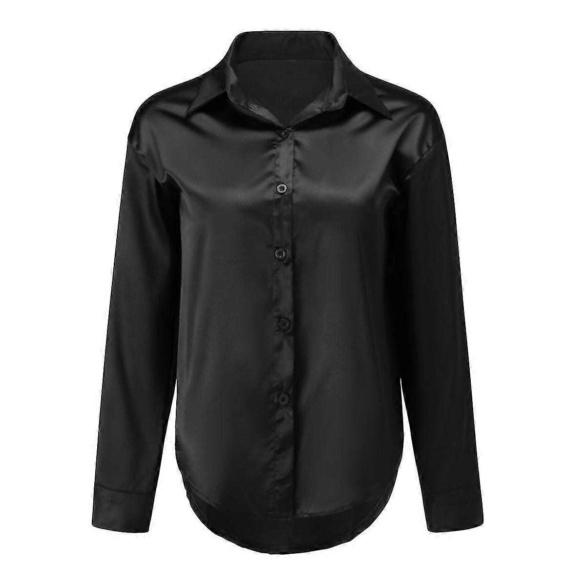 Női Shiny Satin könnyű ing