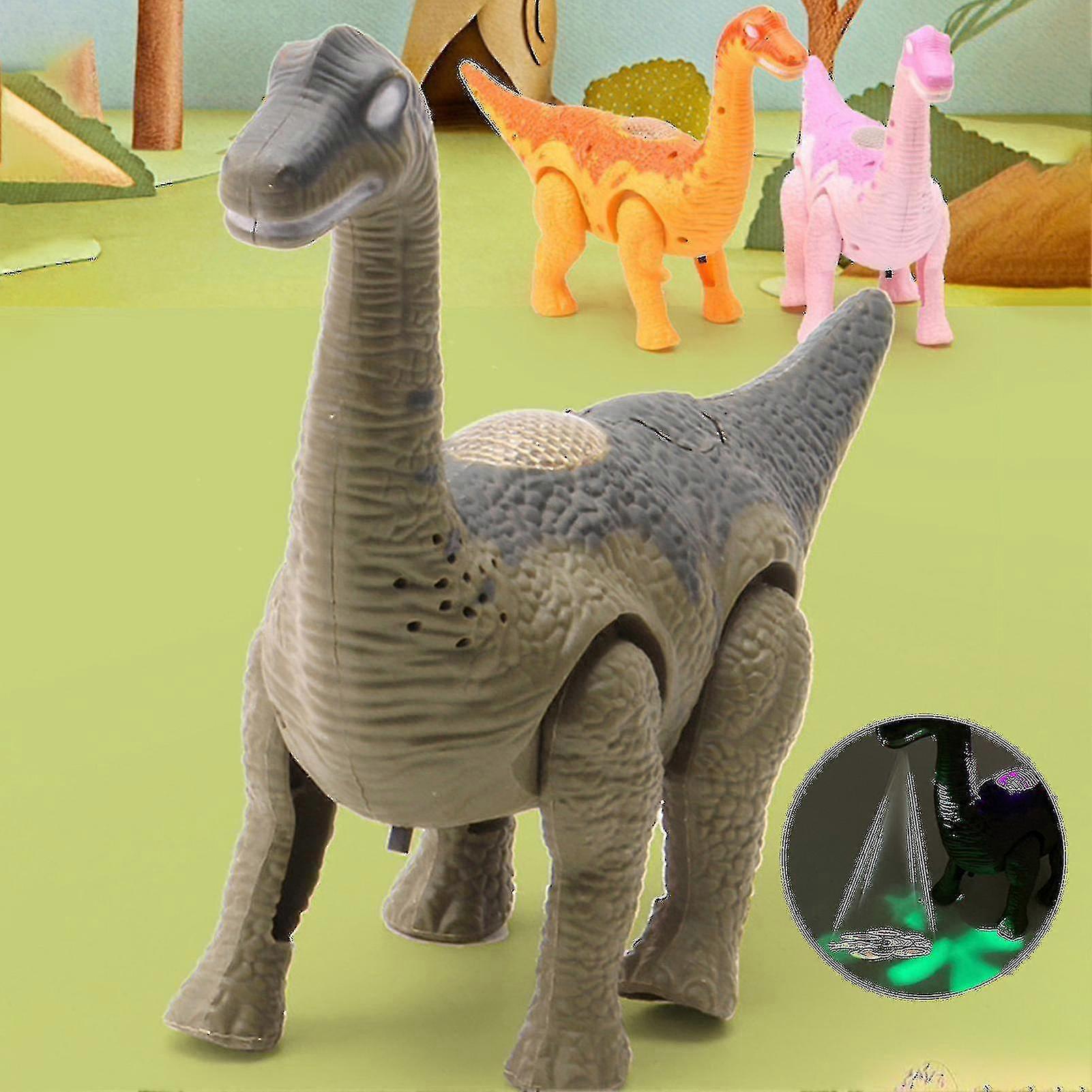 Vandrende dinosaurleke med lys, interaktiv og selvlysende projeksjon - elektrisk modell for simulering og egglegging