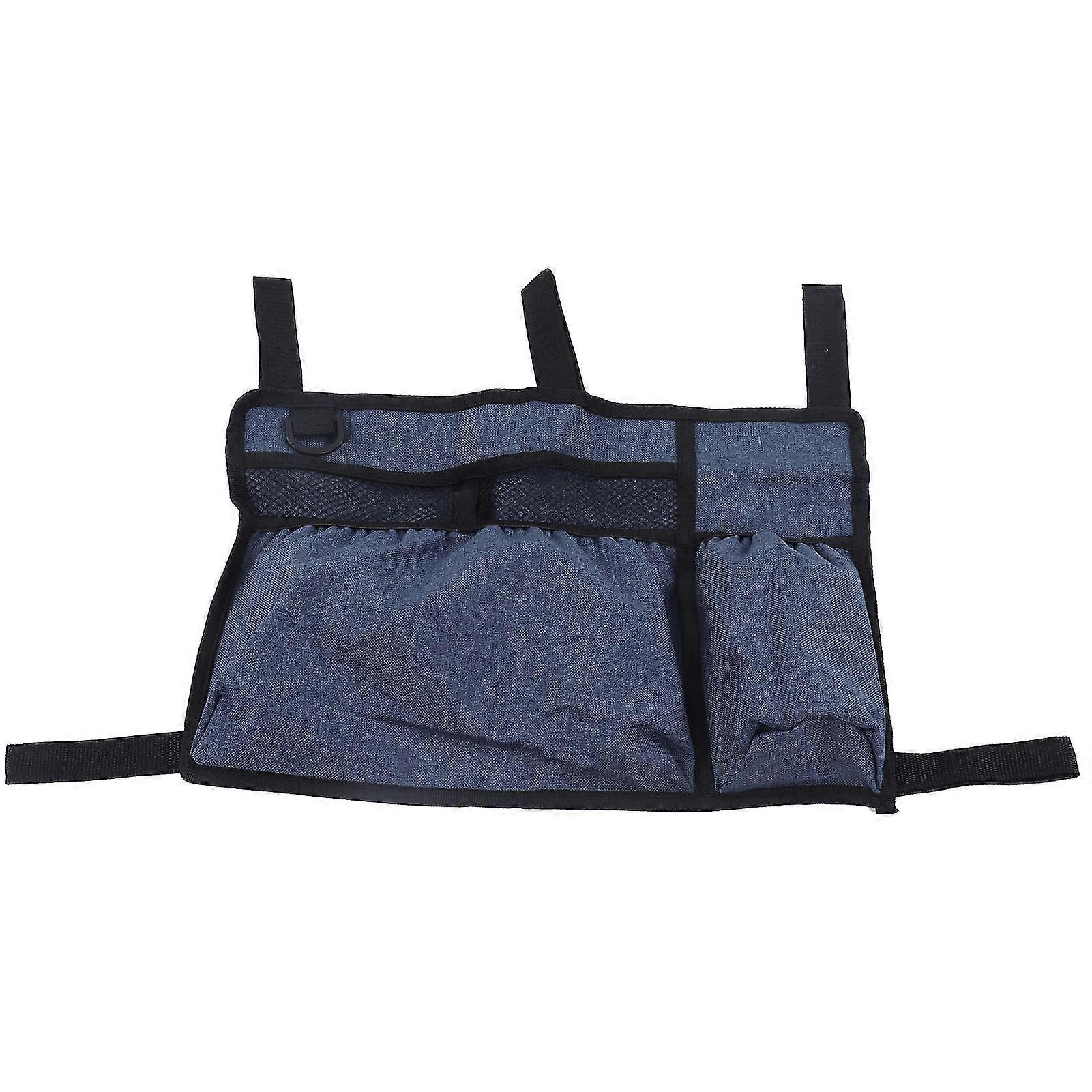 Oxford Cloth Multi-Pocket Walker Storage Bag - Blue