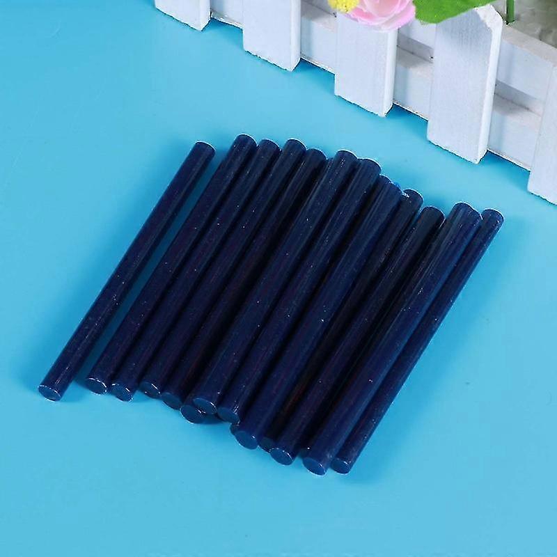 20pcs Hot Melt Glue Sticks Colorful Hot Melt Glue Strips All Purpose Glue Sticks For Diy Craft Daily Use (navy)