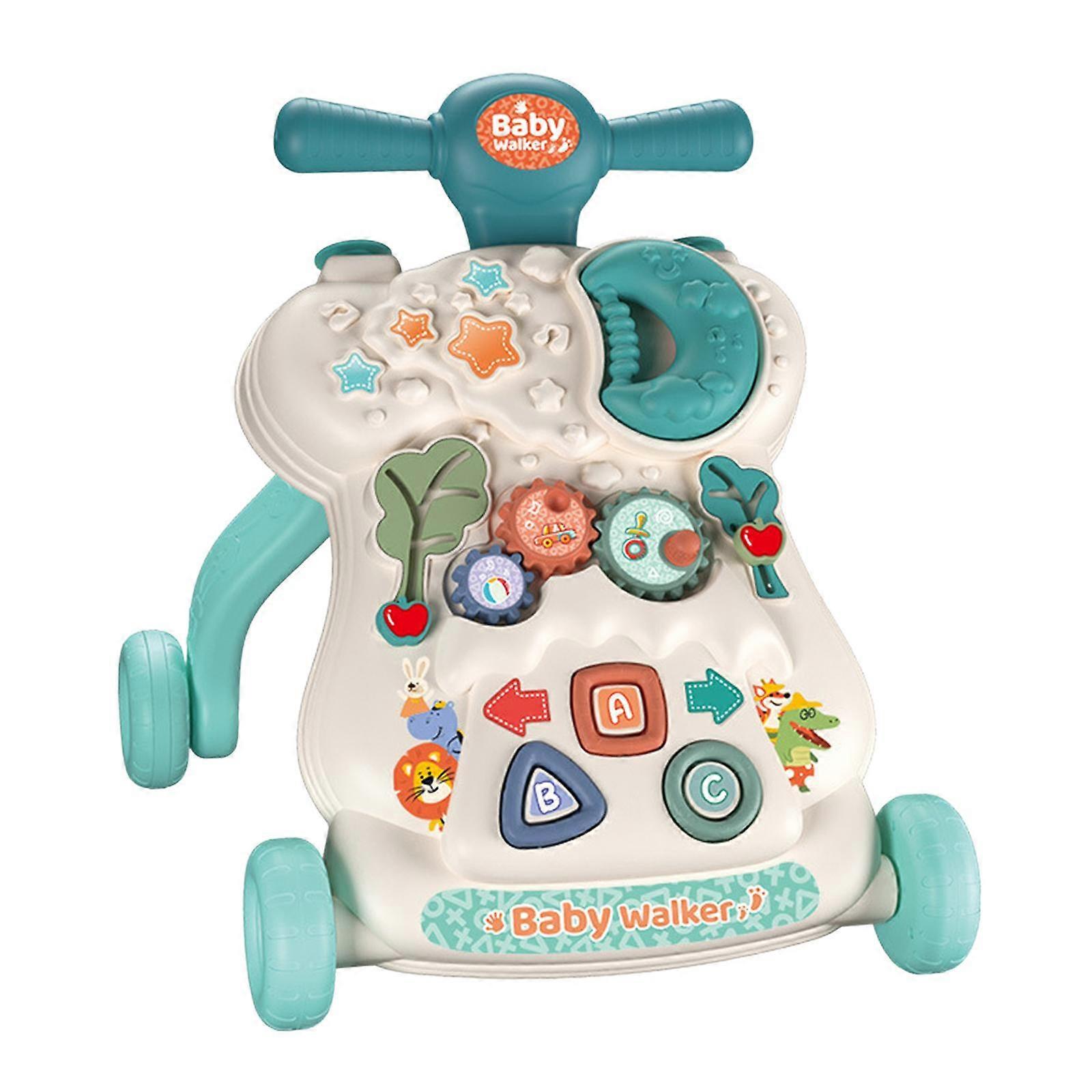 Baby Push Walking Child Activity Center för 6-12 månader pojkar och flickor presenter grön