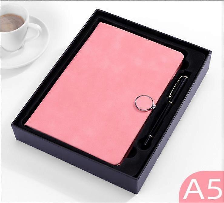 KXJ-Notebook A5 Leather Notebook Journal,Business Notebook/tepad,260 Thick Pages #-1