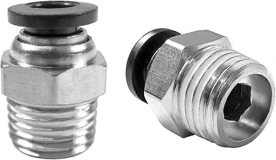 10Pcs Pneumatic Connector G 1/4" X 6Mm @-3
