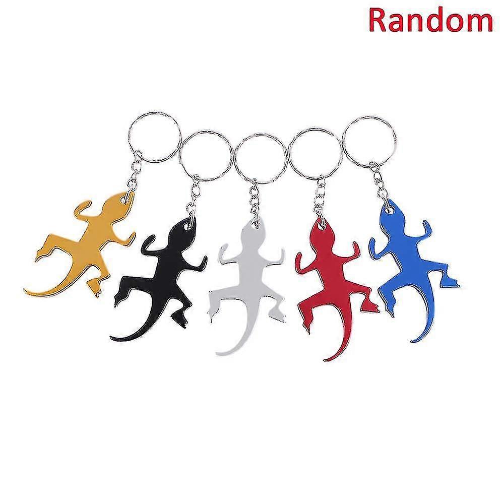 Creative Design Bottle Opener Cartoon Penguin Lizard Shape Bottle Opener Keyring Aluminum Alloy Pocket Cap Opener