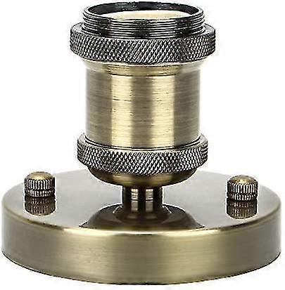 Edison Lamp Holder E27 Vintage Adapter Light Socket Retro Chandelier Cordless Ceramic Inside, 1 Pack, Bronze