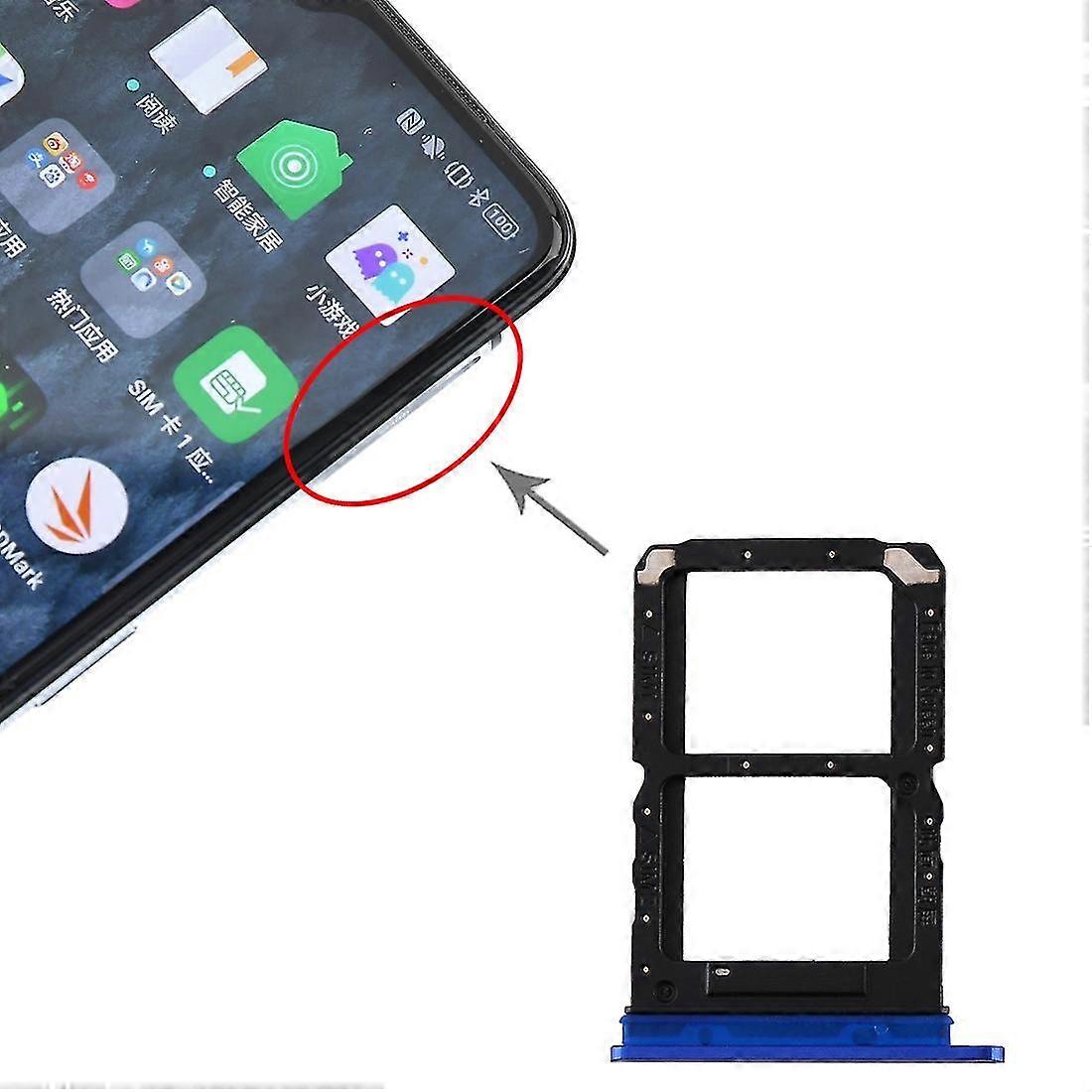 SIM-Kartenfach + SIM-Kartenfach für Realme X2 Pro