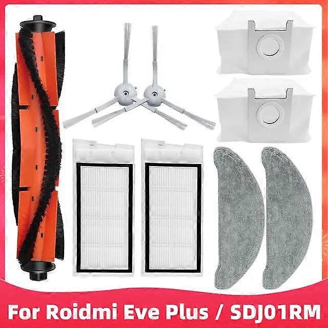 Replacement For Xiaomi Roidmi Eve Plus SDJ01RMFor ROIDMI EVE Plus Vacuum  Cleaner Parts Dust Bag Disposable Wipes Repetitive Mop