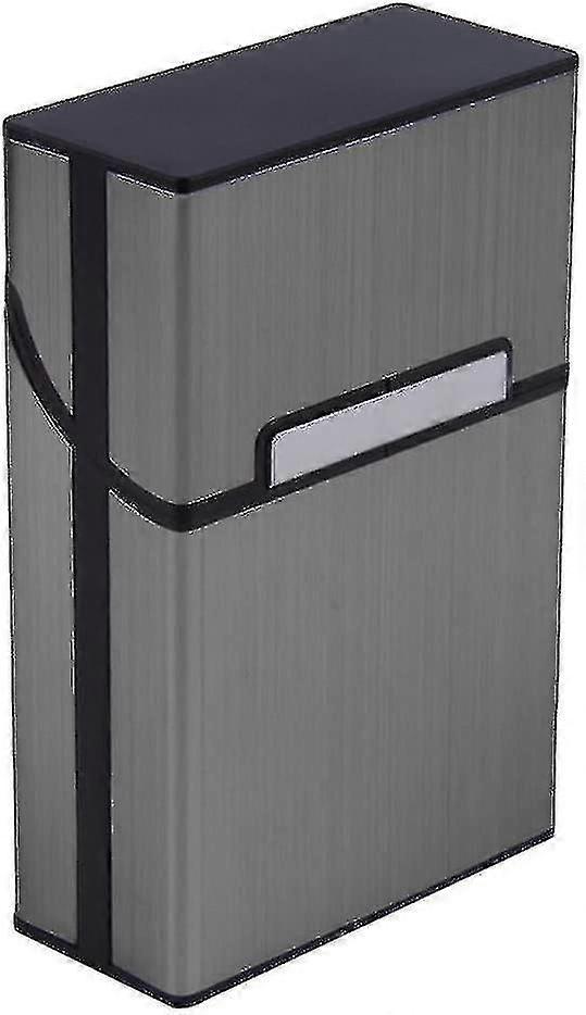 Lightweight Aluminium Cigarette Cigar Case Grey PXCL