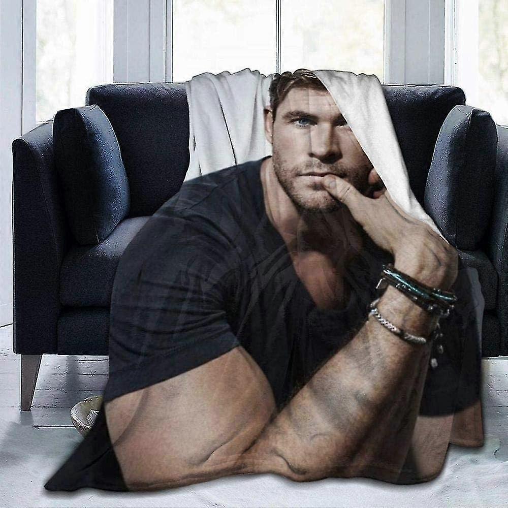 Chris Hemsworth Ultra-Soft Micro Fleece Blanket Soft And Warm Digital Printed Blanket Flannel Throw Blanket For Childrenjvrivjh3569