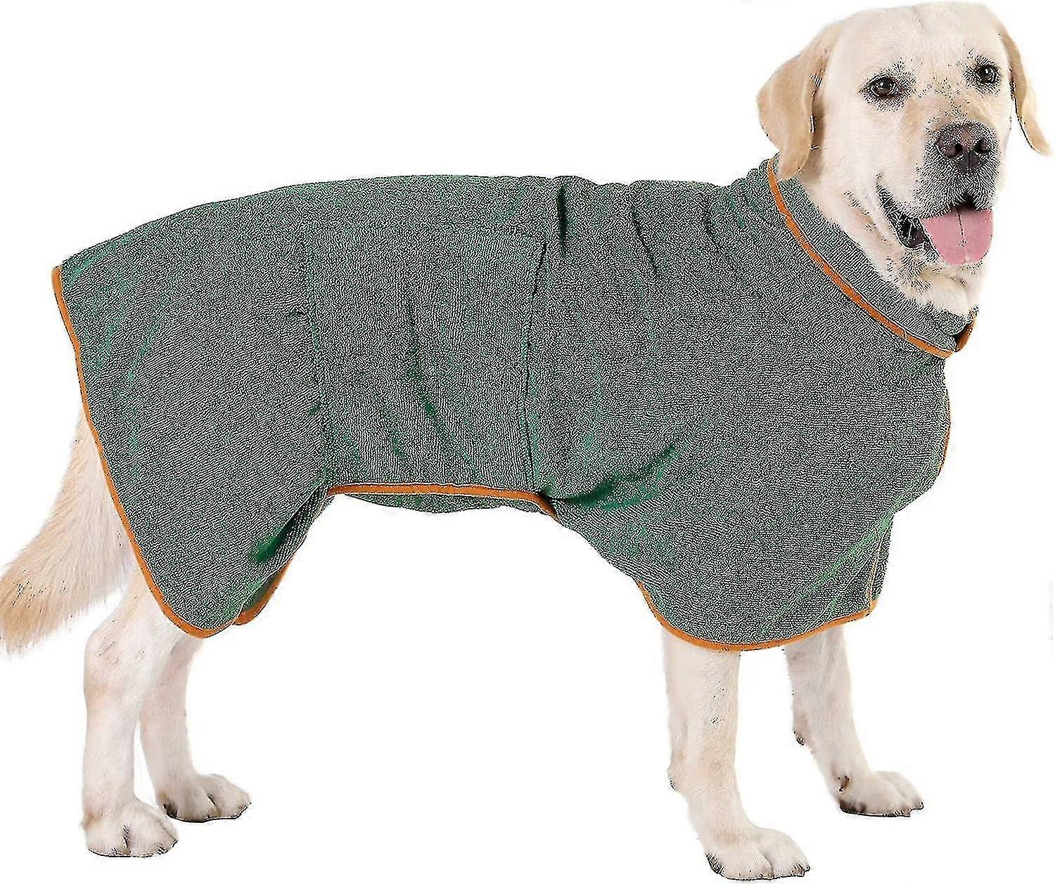 Microfiber Adjustable Dog Bathrobe Absorbent Large Dog Bathrobe For Drying After Bathing-