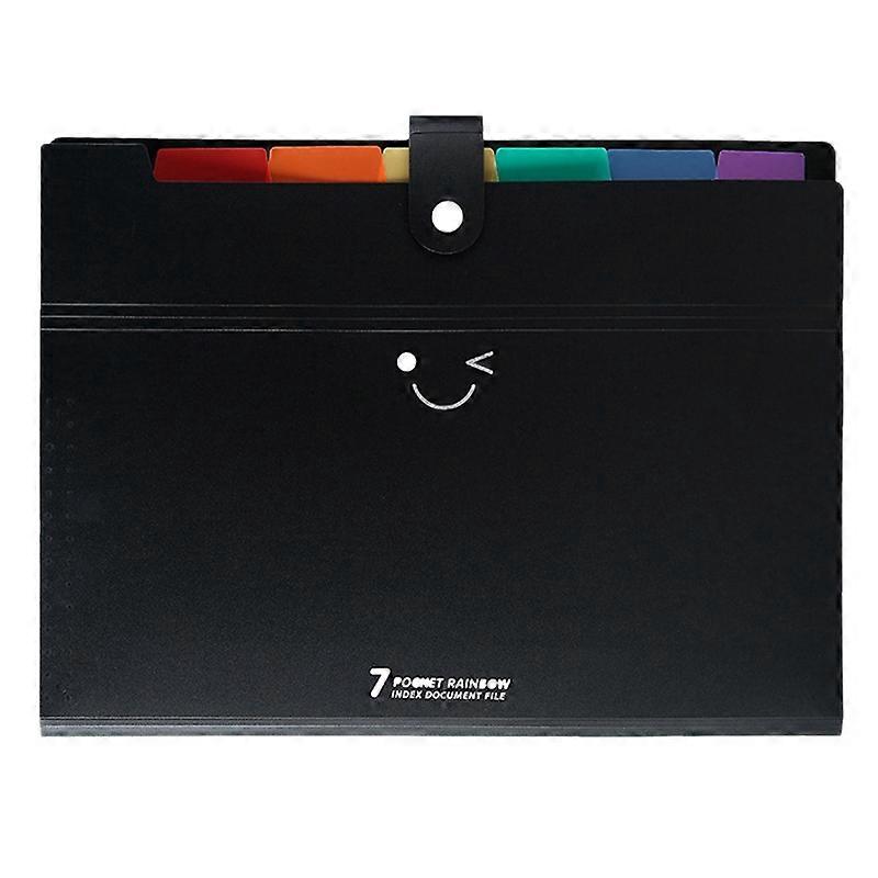 Expanding File Folders Letter Size 7 Pockets Accordion Document Organizer A4 Plastic File Folder Do