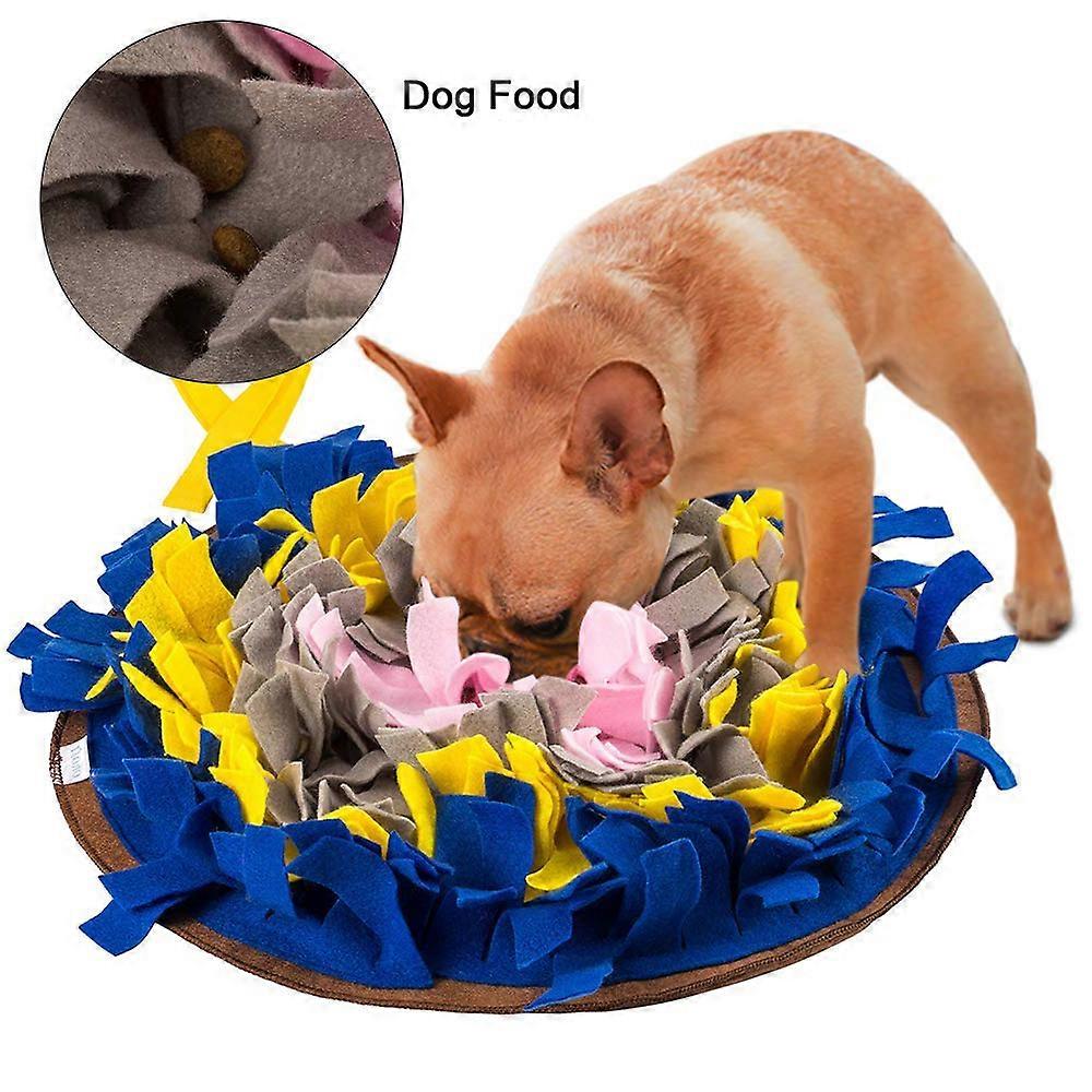 Dog Feeding Mat, Dog Snuffle Mat Small/Large Dog Training Pad Pet Nose Work Blanket Non Slip Pet Activity Mat for Foraging Skill, Stress Release