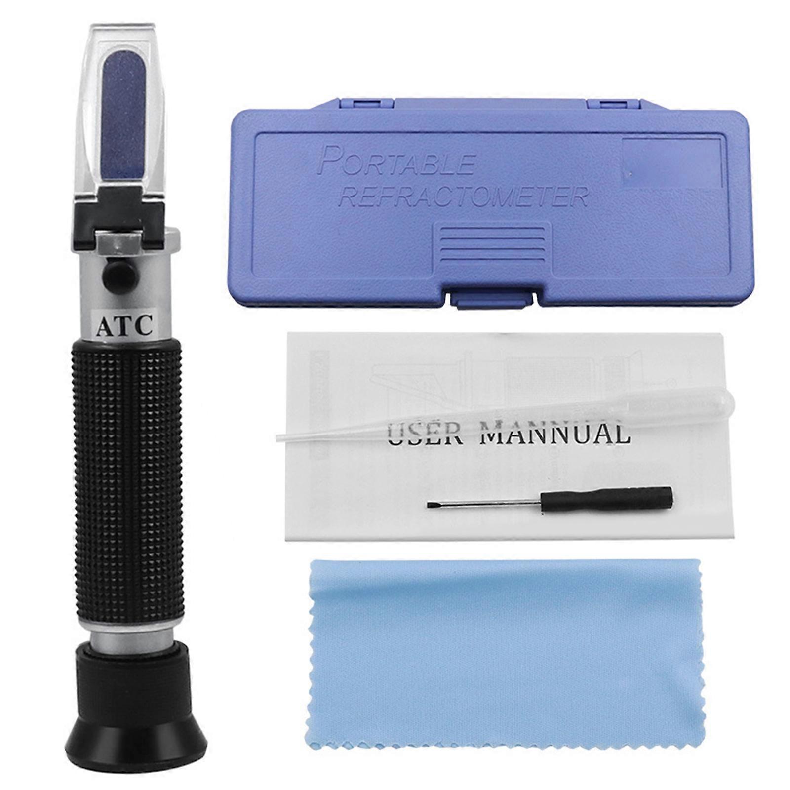 Salinity Refractometer Meter Tester Measuring ATC FUNCTION Marine Reader Water Handheld EASY TO USE 0-10% For Aquarium