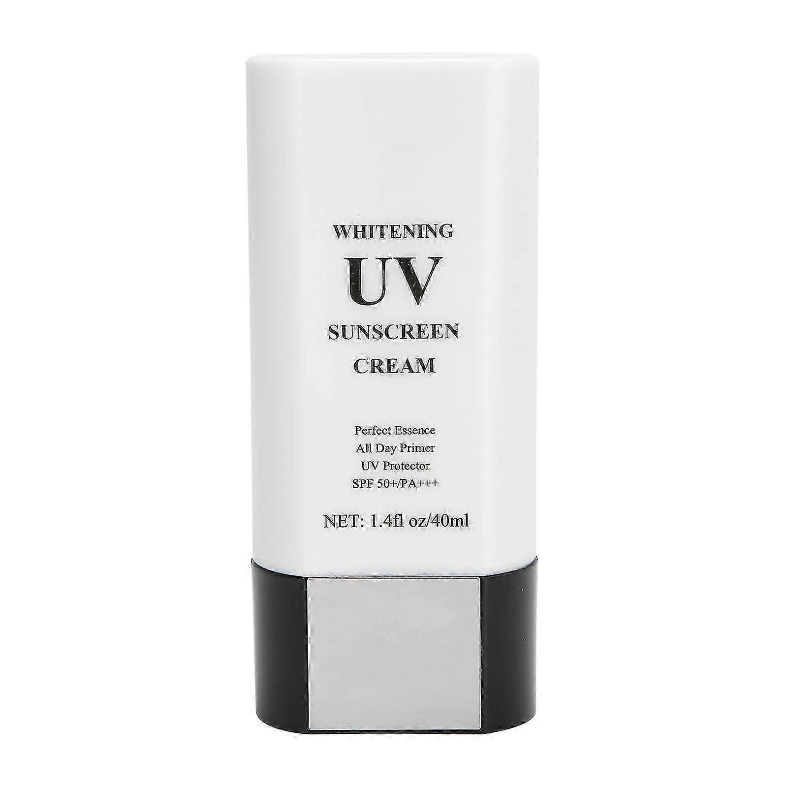SPF 50+ PA+++ Whitening UV Sunscreen Cream 40ml Moisturizing and Brightening Formula