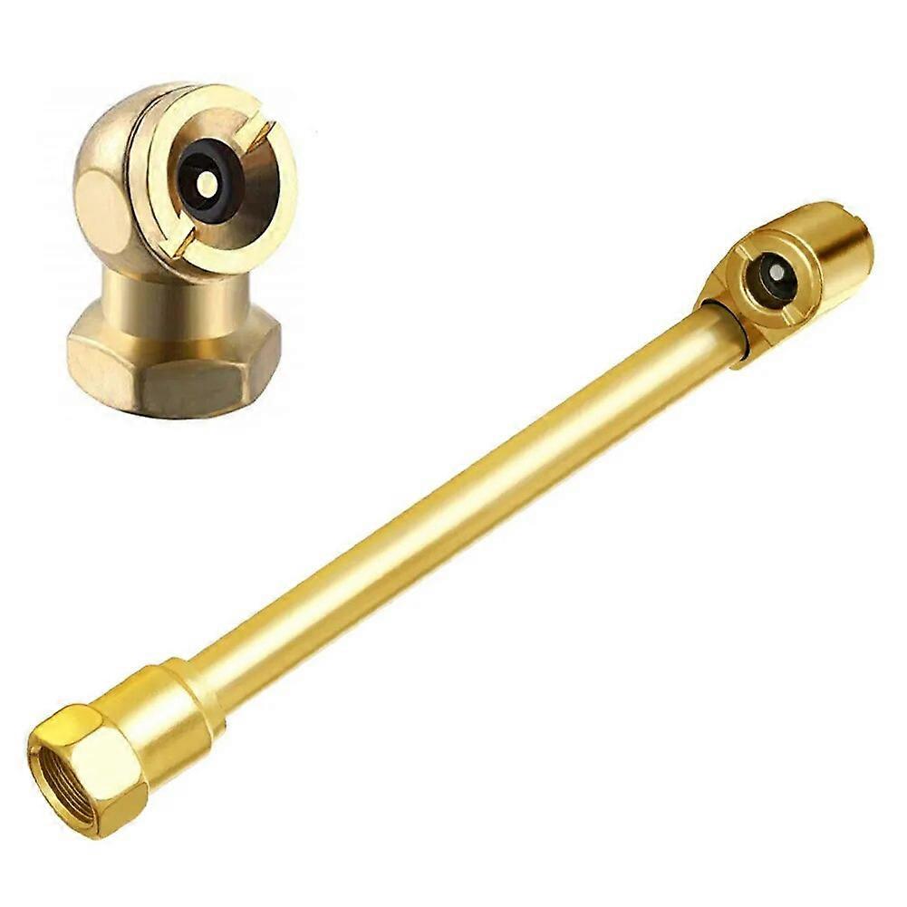 2pcs/set 1/4NPT Car Tire Valve Clip Pump Nozzle Clamp Solid Brass Quick Connect The Inflation Connector Inflator Pump Adapter-Motor Vehicle Wheel Part